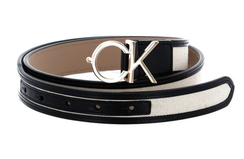 Calvin Klein Calvin Resort CK Logo 3 cm Belt W75 Sand