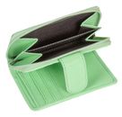 MUSTANG Seattle Leather Wallet Side Opening Mint Blue