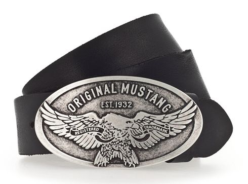 MUSTANG Classic Leather Belt W90 Black