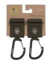 Lässig Casual Stroller Hooks With Carabiner Olive