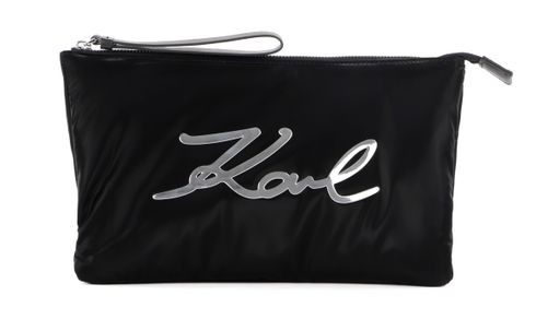 KARL LAGERFELD K / Signature Soft Pouch Black