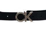 Calvin Klein Re-Lock Mesh CK Belt 3CM W85 CK Black Calvin Klein Re-Lock Mesh CK Belt 3CM W85 CK Black