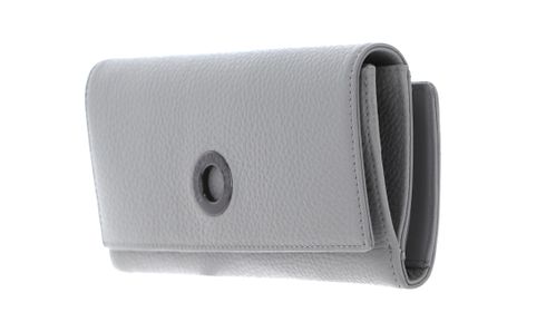 MANDARINA DUCK Mellow Leather Wallet with Flap L Pearl