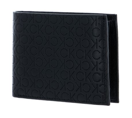 Calvin Klein Perfed Trifold 10CC W / Coin L CK Black