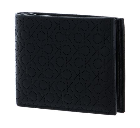 Calvin Klein Perfed Bifold 5CC W / Coin L CK Black