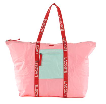 LACOSTE Izzie Seasonal Shopping Bag Lotus Seringat Pompier