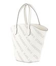 KARL LAGERFELD K / Punched Logo Large Tote White KARL LAGERFELD K / Punched Logo Large Tote White