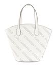 KARL LAGERFELD K / Punched Logo Large Tote White KARL LAGERFELD K / Punched Logo Large Tote White