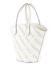 KARL LAGERFELD K / Punched Logo Large Tote White KARL LAGERFELD K / Punched Logo Large Tote White