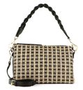 abro Raffia Jacquard Shoulder Bag Jamie Black / Natural abro Raffia Jacquard Shoulder Bag Jamie Black / Natural