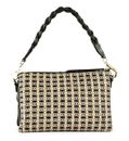 abro Raffia Jacquard Shoulder Bag Jamie Black / Natural abro Raffia Jacquard Shoulder Bag Jamie Black / Natural
