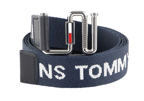 TOMMY HILFIGER TJW Essential Webbing Belt W90 Twilight Navy