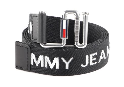 TOMMY HILFIGER TJW Essential Webbing Belt W100 Black