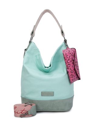 Fritzi aus Preußen Canvas Izzy07 Olga Hobo Bag Lime