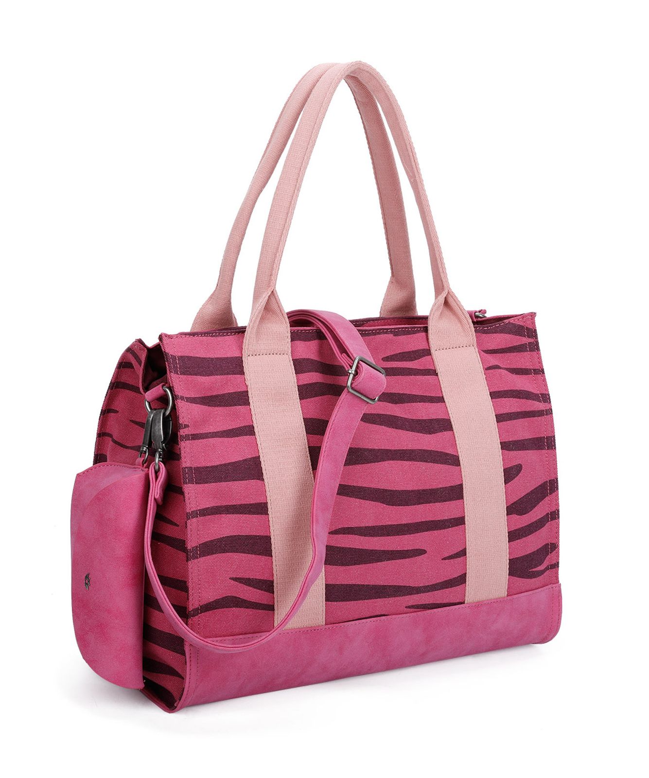 Fritzi aus Preußen Canvas Izzy Bag Zebra Pink