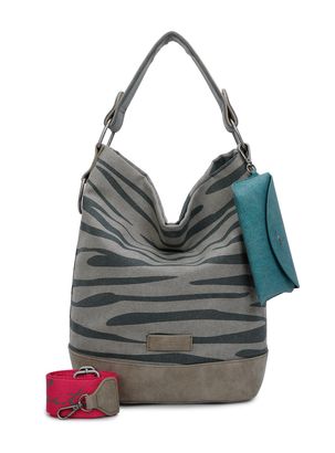 Fritzi aus Preußen Canvas Izzy07 Olga Hobo Bag Zebra Wild