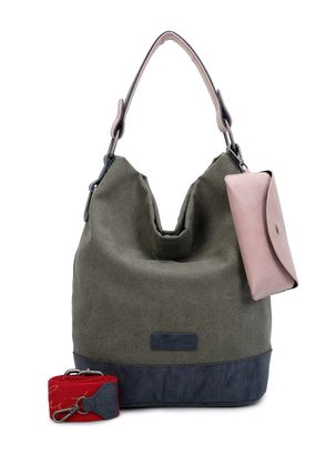 Fritzi aus Preußen Canvas Izzy07 Olga Hobo Bag Olive