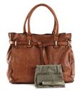 CAMPOMAGGI Everyday Leather Bag Shopping Bag Cognac CAMPOMAGGI Everyday Leather Bag Shopping Bag Cognac