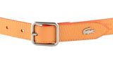 LACOSTE Elegance Bicolor Reversible Belt W80 Flame Pumpkin