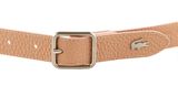 LACOSTE Elegance Bicolor Reversible Belt W80 Chair Amande
