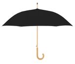 doppler Nature Long AC Umbrella Simple Black