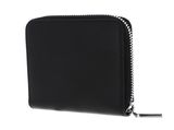 COCCINELLE Metallic Perforee Leather Zip Around Wallet Noir COCCINELLE Metallic Perforee Leather Zip Around Wallet Noir