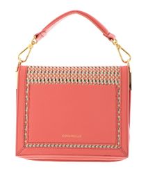 Sac Bandoulière Coccinelle Woven Crossbody Orange - Cuir Et Polyuréthane, Réglable, Neuf Avec étiquettes