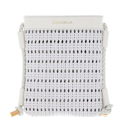 COCCINELLE I-Tech Phone Holder Woven White / White