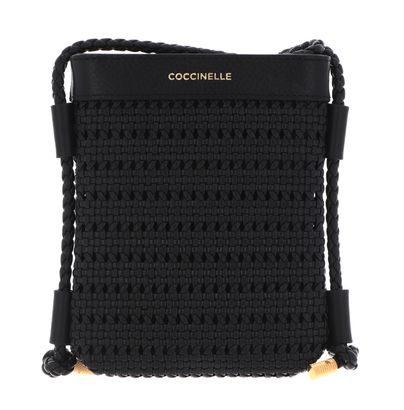 COCCINELLE I-Tech Phone Holder Woven Noir / Noir