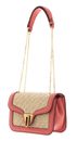 COCCINELLE Marvin Twist Rafia Handbag Natural / Geranium COCCINELLE Marvin Twist Rafia Handbag Natural / Geranium