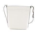 COCCINELLE Lea Shoulder Bag Grained Leather White COCCINELLE Lea Shoulder Bag Grained Leather White