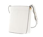 COCCINELLE Lea Shoulder Bag Grained Leather White COCCINELLE Lea Shoulder Bag Grained Leather White