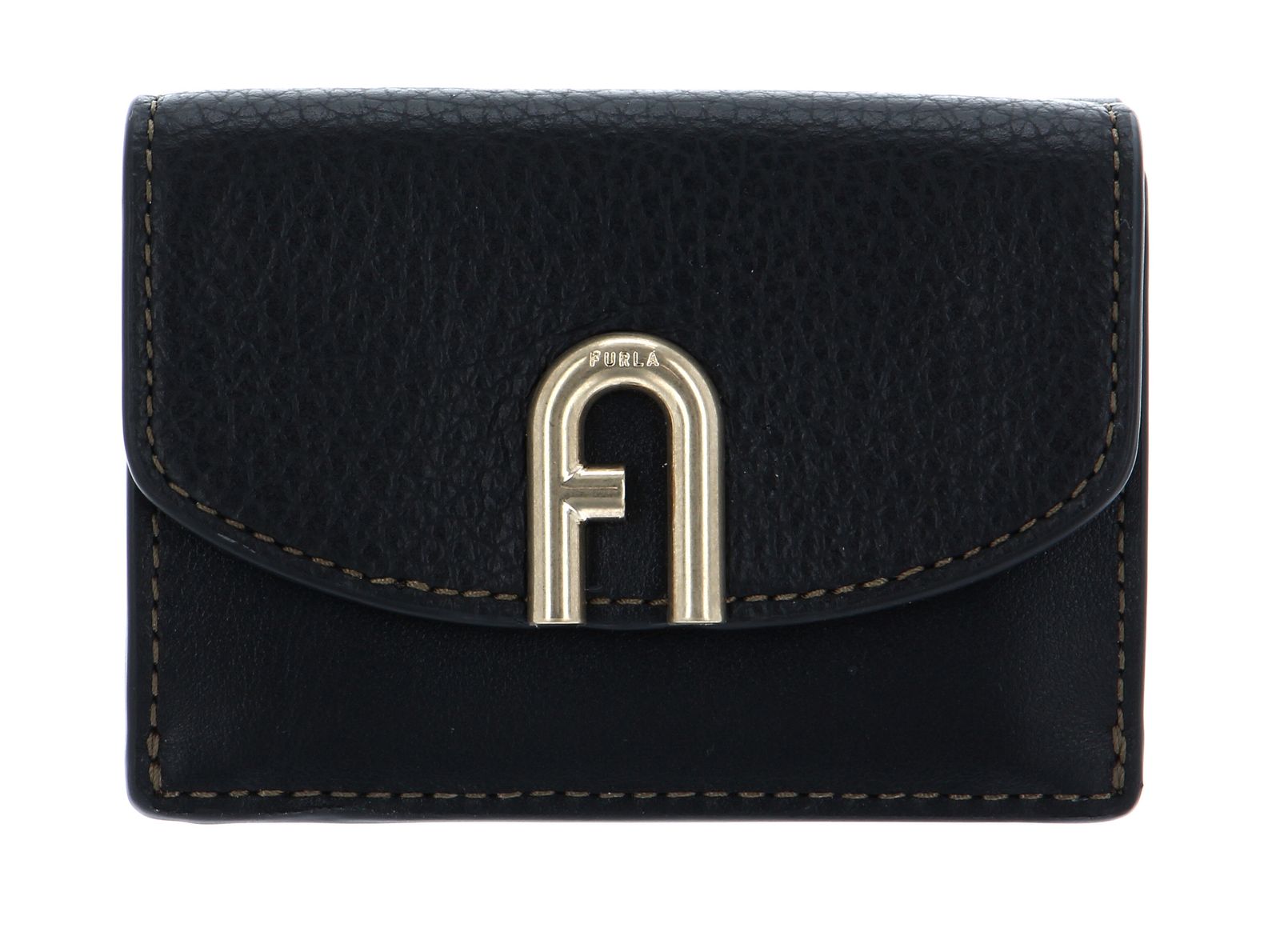 FURLA Compact Wallet Trifold S Nero | Buy bags, purses