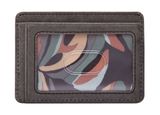 FOSSIL Everett Card Case Lead Gray