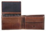 mano Don Marco Coin Wallet with Flap Darkbrown