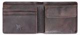 mano Don Luca Mini Coin Wallet with Flap S Dark Brown