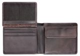 mano Don Luca Mini Coin Wallet with Flap S Dark Brown