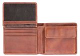 mano Don Luca Mini Coin Wallet with Flap S Cognac