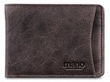 mano Don Pietro Coin Wallet with Creditcard Case Dark Brown