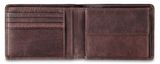 mano Don Pietro Coin Wallet with Creditcard Case Dark Brown