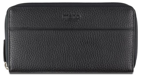 mano Don Tommas Long Zip Wallet Black