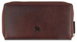 mano Don Simon Long Zip Wallet Brown