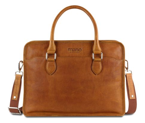 mano Don Pietro Bristol Businessbag Large L Cognac