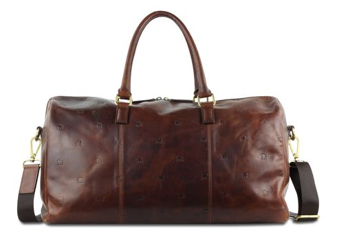 mano Don Leon Stuart Weekender Mid - Brown