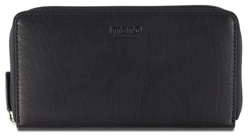 mano Don Simon Long Zip Wallet Black