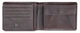 mano Don Luca Coin Wallet with Flap Dark Brown