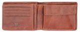 mano Don Luca Coin Wallet with Flap Cognac