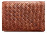 mano Don Luca Coin Wallet with Flap Cognac