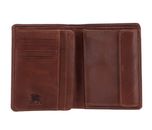 mano Don Luca Coin Wallet with Flap Cognac