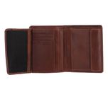 mano Don Luca Coin Wallet with Flap Cognac